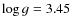 $\log g=3.45$
