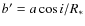 $b'=a\cos{i}/R_\ast$