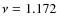 $\nu =1.172$