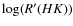 $\log(R'(HK))$