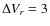 $\Delta V_r=3$