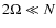 $2\Omega\ll N$