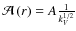 ${\mathcal A}\left(r\right)=A\frac{1}{k_{V}^{1/2}}$