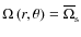 $\Omega\left(r,\theta\right)=\overline\Omega_{\rm s}$