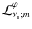 ${\mathcal L}_{\nu_{\rm s};m}^{\varphi}$