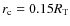 $r_{\rm c}=0.15 R_{\rm T}$