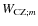 $W_{{\rm CZ};m}$