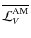 $\overline{{\mathcal L}_{V}^{\rm AM}}$