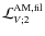 ${\mathcal L}_{V;2}^{\rm AM,fil}$