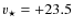 $v_\star = +23.5$