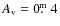 $A_{\rm v}= 0\hbox{$.\!\!^{\rm m}$ }4$