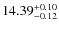 $\rm 14.39^{+0.10}_{-0.12}$