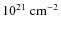 $10^{21} ~{\rm cm^{-2}}$