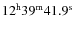 $12^{\rm h}39^{\rm m}41.9^{\rm s}$