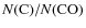 $N({\rm C})/N({\rm
CO})$