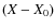$(X - X_{\rm {0}})$