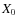 $X_{\rm {0}}$