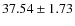 $37.54\pm1.73$