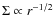 $\Sigma \propto r^{-1/2}$