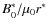 ${B_{0}^{*}/ \mu_{0} r^{*}}$