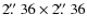 $2\hbox{$.\!\!^{\prime\prime}$ }36\times2\hbox{$.\!\!^{\prime\prime}$ }36$