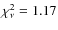 $\chi^2_\nu=1.17$