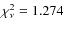 $\chi^2_\nu=1.274$
