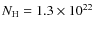 $N_{\rm H}=1.3\times10^{22}$