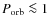 $P_{\rm orb}\la1$