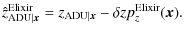$\displaystyle \hat{z}^{\rm Elixir}_{{\rm ADU}\vert{\vec x}} = z_{{\rm ADU}\vert{\vec x}} - \delta zp^{\rm Elixir}_{z}({\vec x}).$