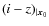 $(i-z)_{\vert{\vec x}_0}$
