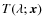 $T(\lambda;{\vec x})$