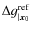 $\Delta g_{\vert{\vec x}_0}^{\rm ref}$