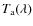 $T_{\rm a}(\lambda )$