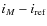 $i_M-i_{\rm ref} $