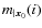 $m_{\vert{\vec x}_0}(i)$