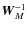 ${\vec W}_M^{-1}$