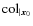 ${\rm col}_{\vert{\vec x}_0}$