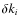 $\delta{k}_i$