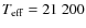 $T_{\rm
eff}= 21~200$