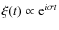 $\xi(t) \propto {\rm e}^{i \sigma t}$
