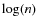 $\log(n)$