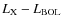 $L_{\rm X}-L_{\rm BOL}$