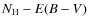 $N_{\rm H}-E(B-V)$