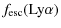 $\displaystyle f_{\rm esc}({\rm Ly}\alpha)$