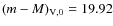 $(m-M)_{\rm V,0} = 19.92$