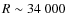 $R \sim 34~000$