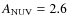 $A_{\rm NUV} = 2.6$