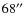$68\hbox{$^{\prime\prime}$ }$