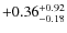 $\rm +0.36^{+0.92}_{-0.18}$
